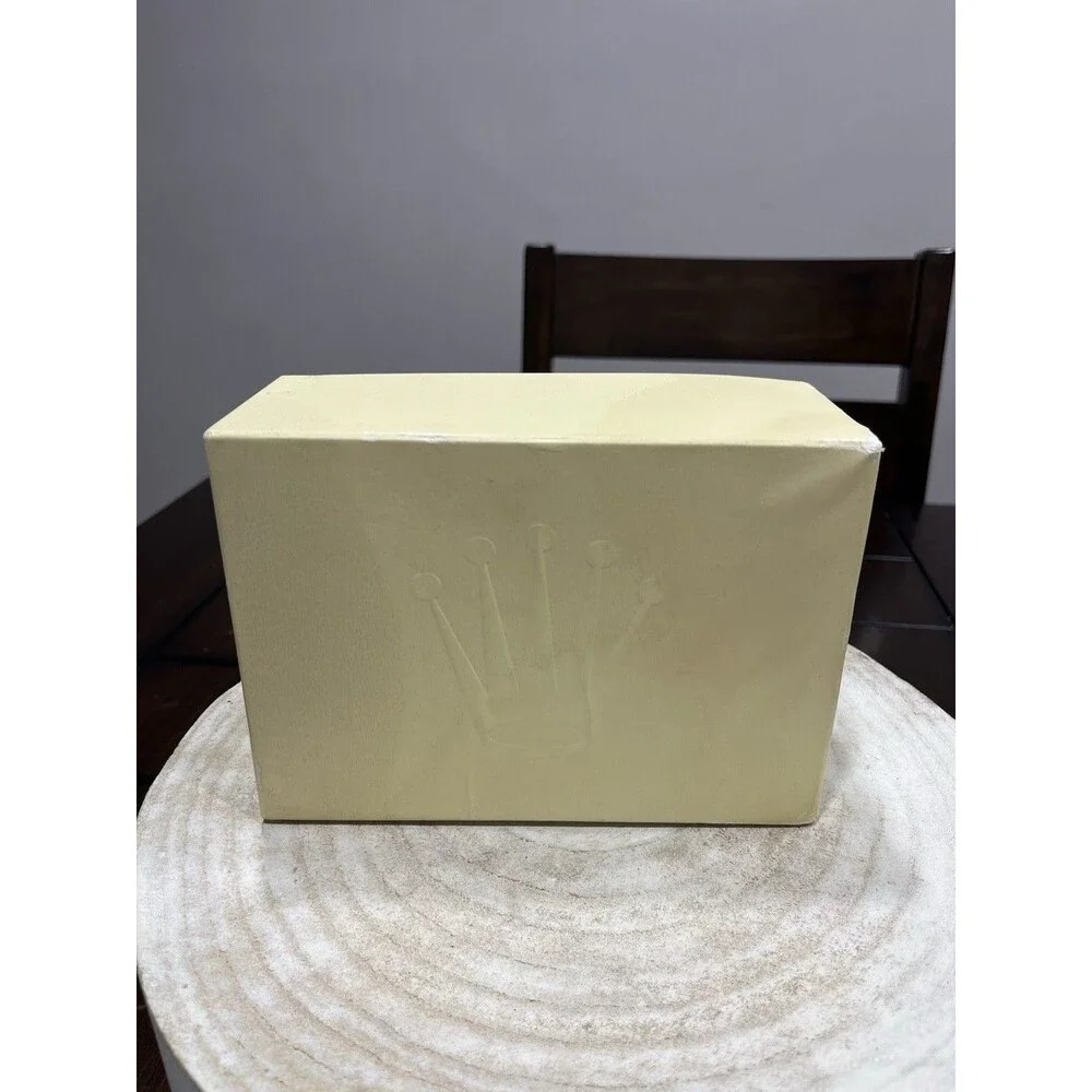 Official Rolex Green Wave Watch Box Oyster M 39139.04 Cream Outer Sleeve Cushion